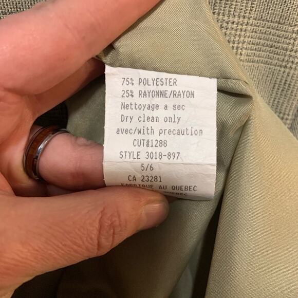 Glen plaid San Francisco’s co collection blazer w pockets size 5/6 in EUC - Picture 7 of 8